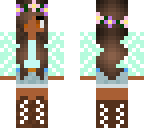 pretty teal white flower crown girls v2