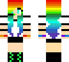 rainbow gamer girl