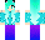 blue catgirl