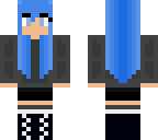 blue haired warrior- not neko