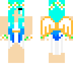 blue neon angel
