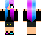 cute blue and pink girl