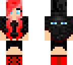 cute red ender girl