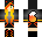 fire red wolf girl