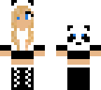 panda girl blue