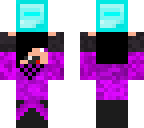 purple guy carries diamond block