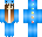 blue dino girl