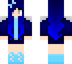 blue fighter girl