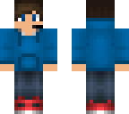 blue hoodie