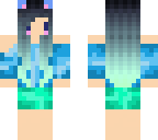 chibi blue catgirl