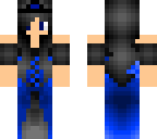dark blue princess skin