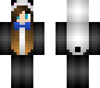 panda girl with bowtie