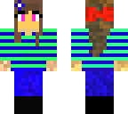 striped girl