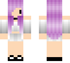 chibi purple hair