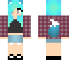 girl wirth blue hair
