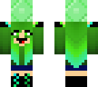 girl with emerald block