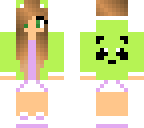 green panda girl