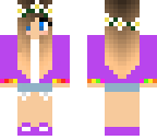 purple flower girl