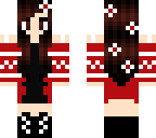 red and black outfit