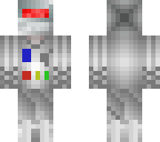 robot in metal tuxedo