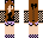 black and lavender cat girl
