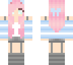 blue and pink cat