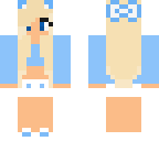 blue cat ear girl