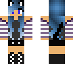 blue-haired cat girl