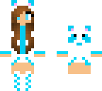 blue panda girl