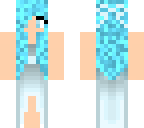 blue prom girl