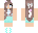 cat girl in dress