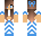 cool blue dress girl