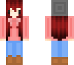 cute chibi cubed girl