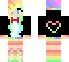 fancy ranbow waitress