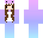purple to blue dino girl