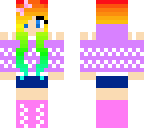 rainbow haired girl