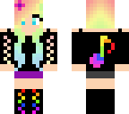 rainbow music girl