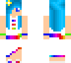 rainbow ocean girl