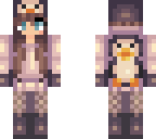 winter penguin girl