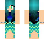 beautiful girl with mermaid dress