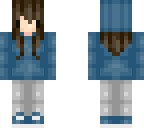 blue chibi beanie girl