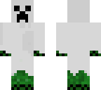 creeper dreesed as a ghost