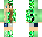 creeper-slime girl