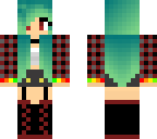 emo flannel girl
