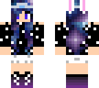 galaxy princess bunny girl