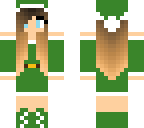 green christmas santa