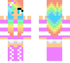 pink rainbow girl
