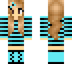 striped bow girl