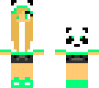 teal panda girl