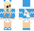blue chibi unicorn
